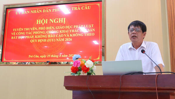 Phường Trà Câu tổ chức tập huấn tuyên truyền, phổ biến pháp luật về chống khai thác IUU